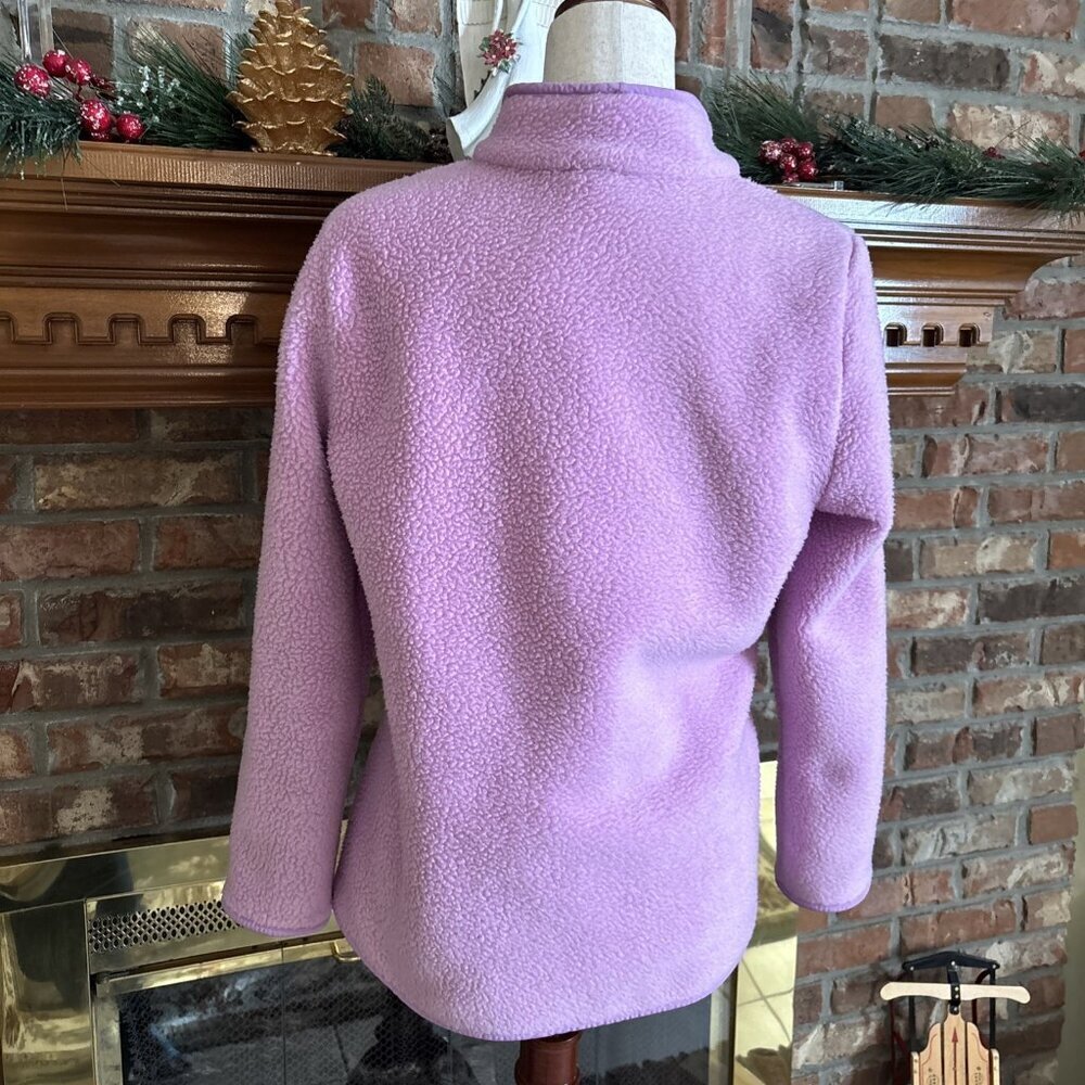 T By Talbots Medium Petite Pink Sherpa Jacket - Picture 3 of 6
